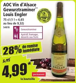 Norma Louis Engler Gewurztraminer offre