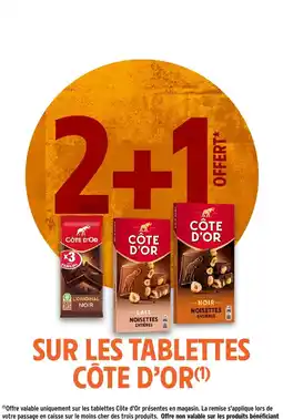 Intermarché CÔTE D'OR tablettes offre