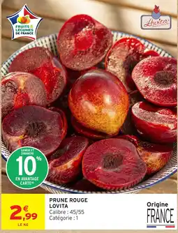 Intermarché Lovita Prune Rouge offre