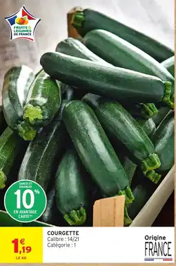 Intermarché Fruits & Légumes de France Courgette offre