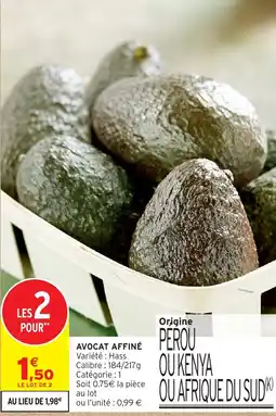 Intermarché AVOCAT AFFINÉ offre