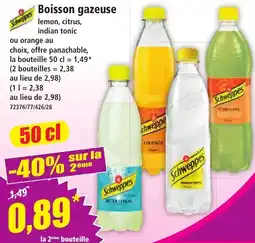 Norma Schweppes Boisson gazeuse offre