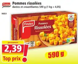 Norma Findus Pommes Rissolées offre