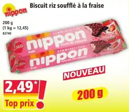 Norma Nippon Biscuit riz soufflé à la fraise offre