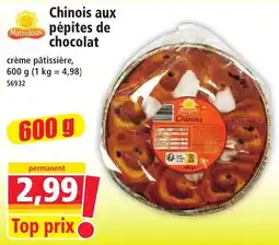 Norma Matindoux Chinois aux pépites de chocolat offre