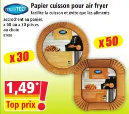 Norma multiTEC Papier cuisson pour air fryer offre