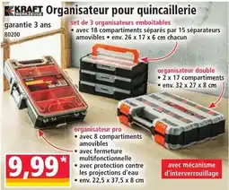 Norma KRAFT Organisateur pour quincaillerie offre
