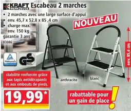 Norma KRAFT Escabeau 2 marches offre