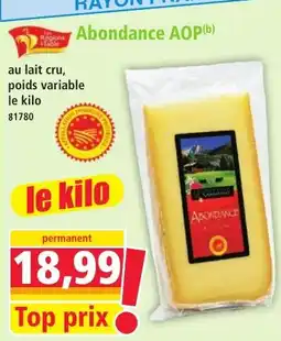 Norma Abondance AOP offre