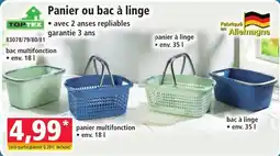 Norma TOPTEX Panier ou bac à linge offre