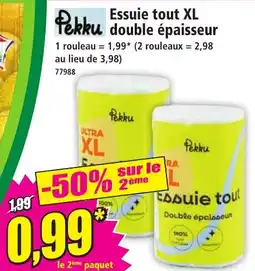 Norma Pekku Essuie tout XL offre