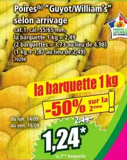 Norma Guyot/William's Poires offre