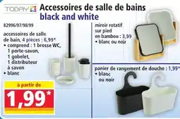 Norma Accessoires de salle de bains black and white offre