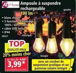 Norma IL Home Ampoule à suspendre rechargeable offre