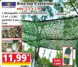 Norma Solar-Gunshin Brise-vue d'extérieur offre