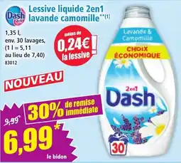 Norma Dash Lessive liquide 2en1 lavande camomille offre