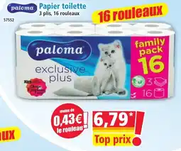 Norma paloma Papier toilette offre