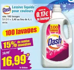 Norma Dash Lessive liquide pour couleurs offre