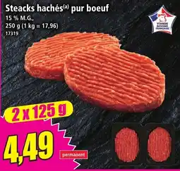 Norma Viande Bovine Française Steacks hachés pur boeuf offre