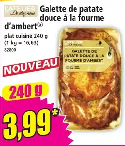 Norma L'ATELIER Galette de patate douce à la fourme d'ambert offre