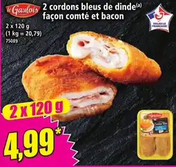 Norma le Gaulois 2 cordons bleus de dinde offre