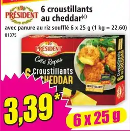 Norma PRÉSIDENT Croustillants au cheddar offre