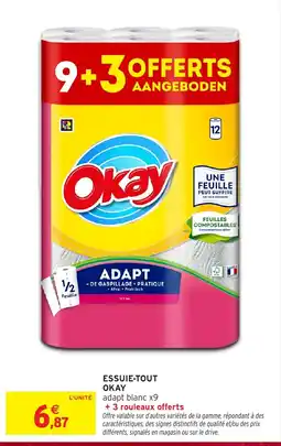 Intermarché Okay essuie-tout adapt blanc offre