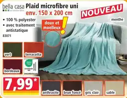 Norma bella casa Plaid microfibre uni offre