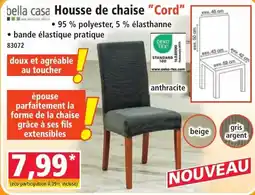 Norma bella casa Housse de chaise "Cord" offre