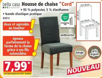 Bella casa Housse de chaise "Cord"