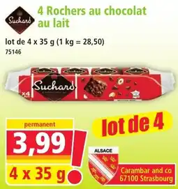 Norma Suchards 4 Rochers au chocolat au lait offre