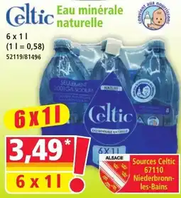 Norma Celtic Eau minérale naturelle offre