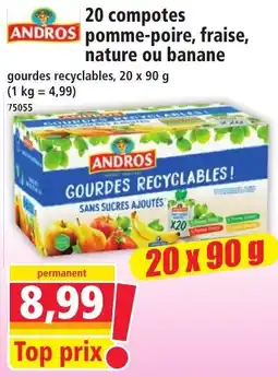 Norma ANDROS compotes offre