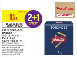 Intermarché Barilla Pâtes Torsades offre
