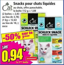 Norma Cat Snacks pour chats liquides offre