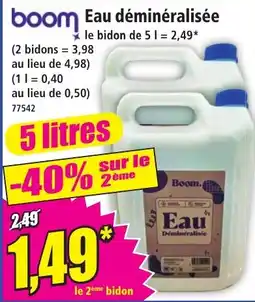 Norma Boom Eau déminéralisée offre