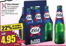 Norma 1664 Bière blonde offre
