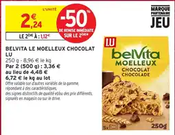 Intermarché LU BELVITA LE MOELLEUX CHOCOLAT offre