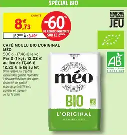 Intermarché MÉO CAFÉ MOULU BIO L'ORIGINAL offre