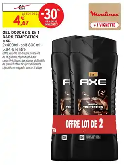 Intermarché AXE GEL DOUCHE 5 EN 1 offre