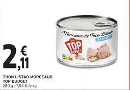 Intermarché TOP BUDGET THON LISTAO MORCEAUX offre