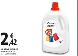 Intermarché TOP BUDGET Lessive liquide offre