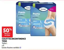 Auchan TENA Culottes incontinence offre