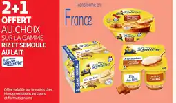 Auchan Sur la gamme riz et semoule au lait offre