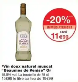 Monop' Beaumes de Venise Muscat offre