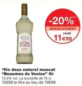 Monop' Beaumes de Venise Muscat offre