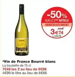 Monop' Beurré Vin de France offre