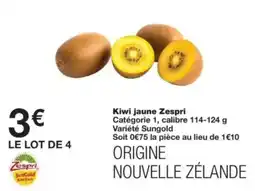 Monop' Zespri Kiwi jaune offre