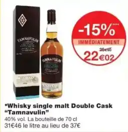 Monop' Tamnavulin Whisky single malt Double Cask offre