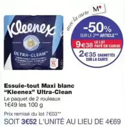 Monop' Kleenex Essuie-tout Maxi blanc offre